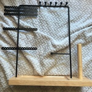 Wood and Metal Jewelry Organizer